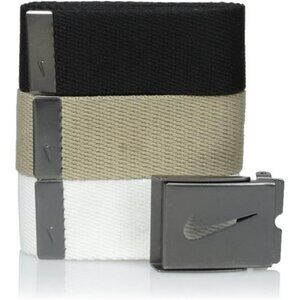 Mens Adjustable Golf Belt 3 Pack Web Canvas Waist Strap Fits Up To Size 42